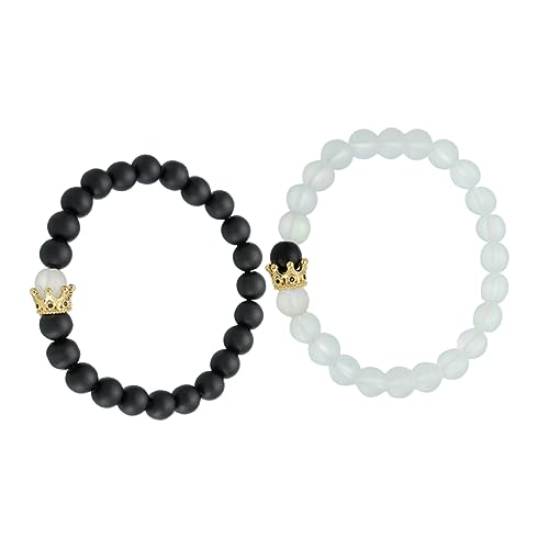 ROMISBABA 2Stücke Elastisches Perlenarmband für Damen Zarter Armreif mit Bunten Glasperlen Handgemachter Modeschmuck ROMISBABA 2Stücke Elastisches Perlenarmband für Damen Zarter Armreif mit Bunten Glasperlen Handgemachter Modeschmuck von ROMISBABA