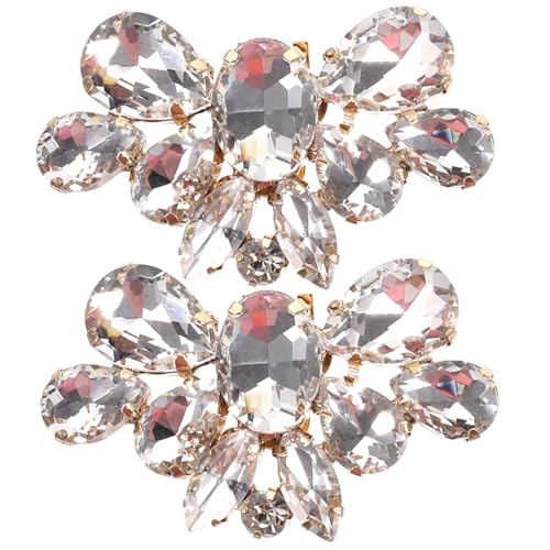 ROMISBABA 2stücke Hochzeit Schuh-clip Glanz-schuhschnalle Schuhanhänger Schuhclip Für Damen Pumps Glitzerndes Schuhdekor Schuhschnallendekor Für Party Geburtstag Bankett Versammlung von ROMISBABA