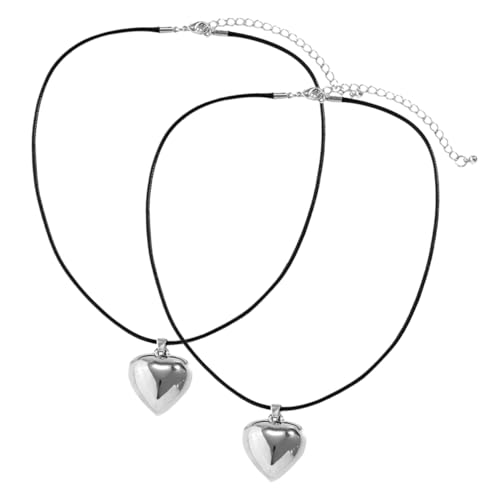 ROMISBABA 2Stücke Herzform Charm Wachskabel für Damen Schlüsselbeinkette mit Einzigartigem Design Verarbeitung Modestil ROMISBABA 2Stücke Herzform Charm Wachskabel für Damen Schlüsselbeinkette mit Einzigartigem Design Verarbeitung Modestil von ROMISBABA