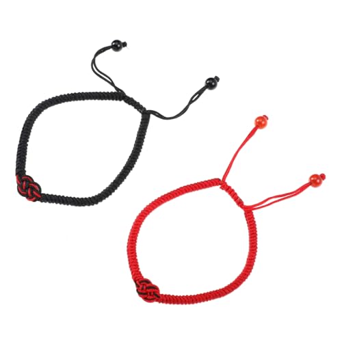 ROMISBABA 2stücke Armband Geflochtene Handgelenk Kette Konzentrischen Knoten Handgelenk Schmuck Armreifen Mit Einer Verstellbaren von ROMISBABA