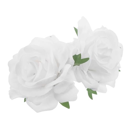 ROMISBABA 2stücke Stoffblumen-haarspangen Rosen-haaraccessoires Haarklammern Für Hochzeit Party Floraler Haarnadeln Blumen-haarstyling-klammern Künstliche Rosen-haarspangen von ROMISBABA