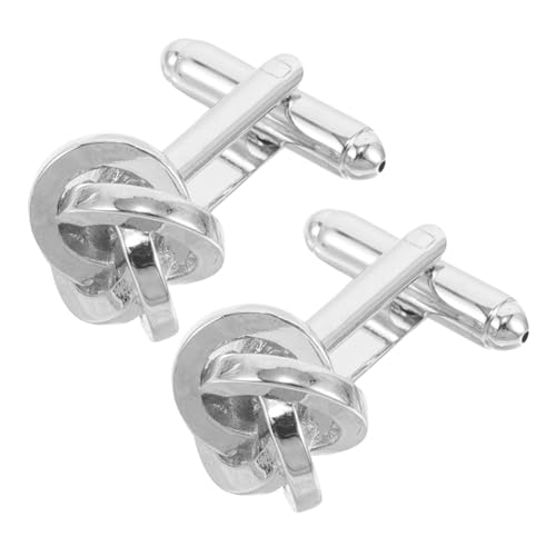 ROMISBABA 2stücke Kupfer Manschettenknöpfe Für Herren Mit Gedrehtem Knotendesign Für Smoking Hemden Hochzeits Und Geschäftskleidungsanlässe Formelles Hemdaccessoire von ROMISBABA