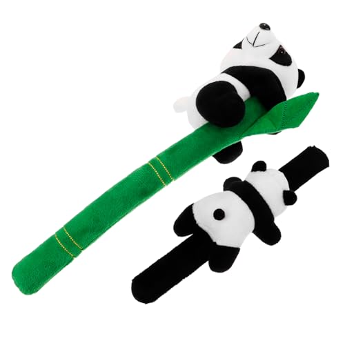 ROMISBABA 2Stücke Panda Slap Armband Süßes Dekoratives Kinderarmband für Kreative Outfits oder Party Zubehör für Kleine Panda Fans von ROMISBABA