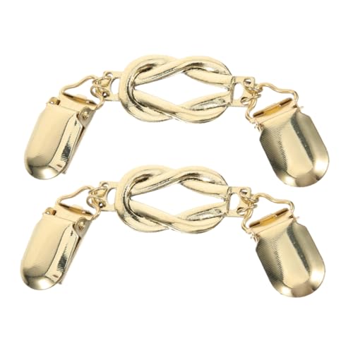 ROMISBABA 2Stücke Retro Cardigan Clips für Damen Vintage Brosche Verschluss für Pullover Kleider Schal Clips Langlebiger Zubehör von ROMISBABA