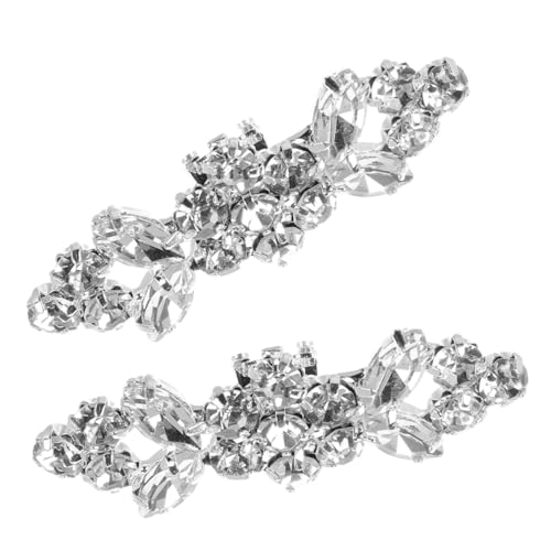 ROMISBABA 2Stücke Schuhclips Glitzernde Schuhschnallen für Damen Dekorative Schuhanhänger Schuhdekoration für Hochzeit Vielseitige Clips für High Heels Sandalen von ROMISBABA