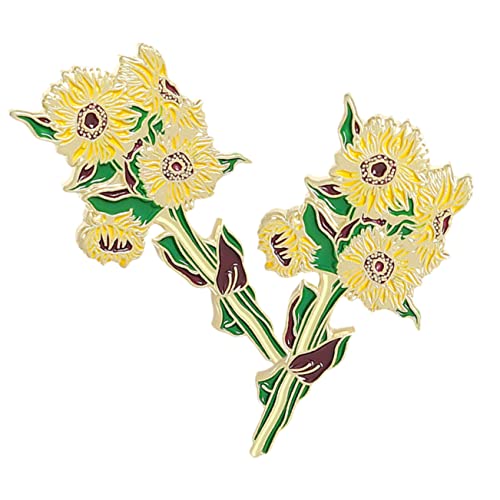 ROMISBABA 2stücke Blumenbrosche Für Damen Große Brosche Aus Floral Form Anstecknadel Broschennadel Für Kleidung Schmuck Für Frauen Geschenk Zu Weihnachten von ROMISBABA