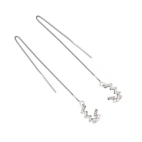 ROMISBABA 2Stücke Sterling Ohrmanschette Eleganter Wrap Ohrring Modisches Kostümzubehör für Frauen Perfektes für Besondere Anlässe von ROMISBABA