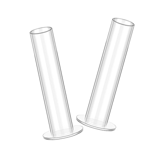 ROMISBABA 2Stücke Transparente Haarseilhalter Praktische Aufbewahrung für Haargummis Haaraccessoires Platzsparend Leicht für Damen Langlebig Elegant von ROMISBABA