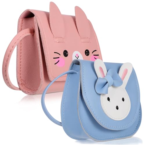 ROMISBABA 2Stücke Umhängetasche mit Niedlichem Kaninchen Design PU für Schule Freizeit Geschenkidee für Vielseitig Einsetzbar Trendige Geldbörse ROMISBABA 2Stücke Umhängetasche mit Niedlichem Kaninchen Design PU für Schule Freizeit Geschenkidee für Vielseitig Einsetzbar Trendige Geldbörse von ROMISBABA