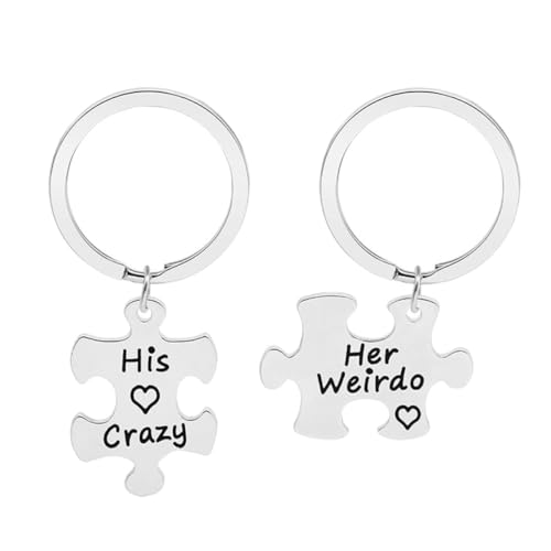 ROMISBABA 2stücke Splice Schlüsselanhänger Für Kreative Schlüsselanhänger Für Valentinstag Langlebiger Und Individueller Schlüsselring Für Schlüssel Und Taschen Geschenkidee Für von ROMISBABA