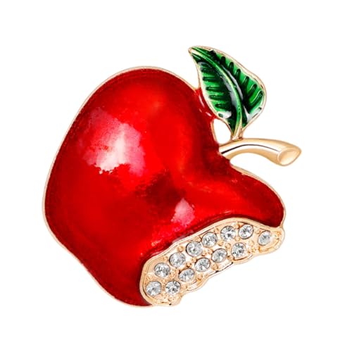 ROMISBABA 2stücke Weihnachts-broschen Im Cartoon-design Niedliche Apfel-anstecker Für Partys Und Festliche Anlässe Perfektes Und Accessoire Für Kleidung Taschen Und Schals von ROMISBABA