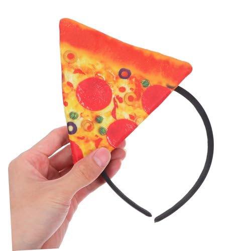 ROMISBABA 2stücke Lustiges Pizza-haarband Für Halloween Kostümzubehör Für Junge Mädchen Und Erwachsene Weiches Und Komfortables Humorvolles Food-accessoire Für Partys Und Events von ROMISBABA