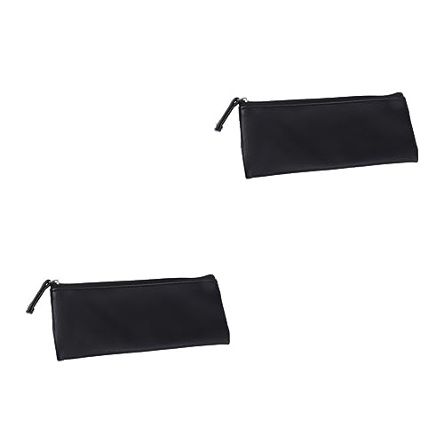 ROMISBABA 2stücke Pu Federmäppchen Für Studenten Minimalistisches Schreibwaren-Organizer Und Kosmetiktasche Schwarz Vielseitig Einsetzbar Für Stifte Make-up Und ROMISBABA 2stücke Pu Federmäppchen Für Studenten Minimalistisches Schreibwaren-Organizer Und Kosmetiktasche Schwarz Vielseitig Einsetzbar Für Stifte Make-up Und von ROMISBABA