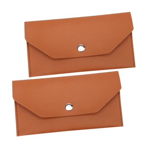 ROMISBABA 2stücke Pu Geldbörse Für Damen Langer Umschlag Mit Fächern Für Bargeld Und Karten Eleganter Cash Pouch Für Alltag Und Besondere Anlässe von ROMISBABA