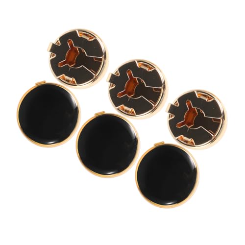 ROMISBABA 3 Paare Manschettenknöpfe aus Zinklegierung Button Cover Cufflinks für Herren Stilvolle Anzugknöpfe für Hochzeit Business Formelle Anlässe Einfach Anzubringen Langlebig und von ROMISBABA