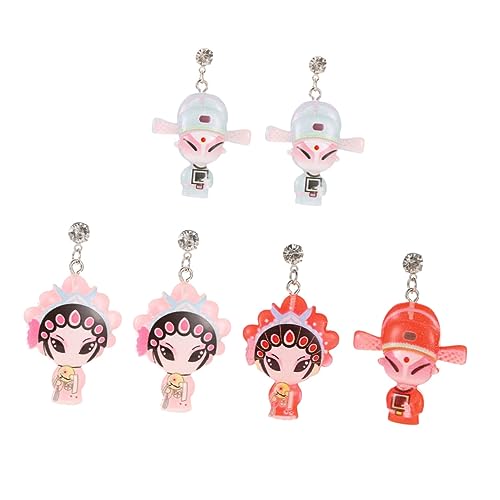 ROMISBABA Beijing 3 Paar Einzigartige Ohrschmuck-ohrringe Aus Kunstharz Modisch Chinesischer Stil ROMISBABA Beijing 3 Paar Einzigartige Ohrschmuck-ohrringe Aus Kunstharz Modisch Chinesischer Stil von ROMISBABA
