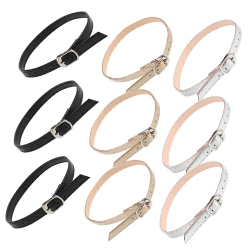 ROMISBABA 3 Paare Verstellbare Rutsch Echtmaterial Schuhriemen für Damen High Heels Abnehmbare Knöchelriemen für Sandalen und Absatzschuhe Strapazierfähige Vielseitige Schuhschnürsenkel von ROMISBABA