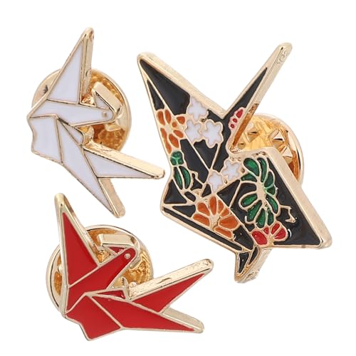 ROMISBABA 3 STÜCKE Kreative Cartoon Broschen aus Legierung Stabile Anstecknadeln in Rot Modische Kleidung Accessoires für Damen und Herren Vielseitige Abzeichen für Alltag und Feiern von ROMISBABA