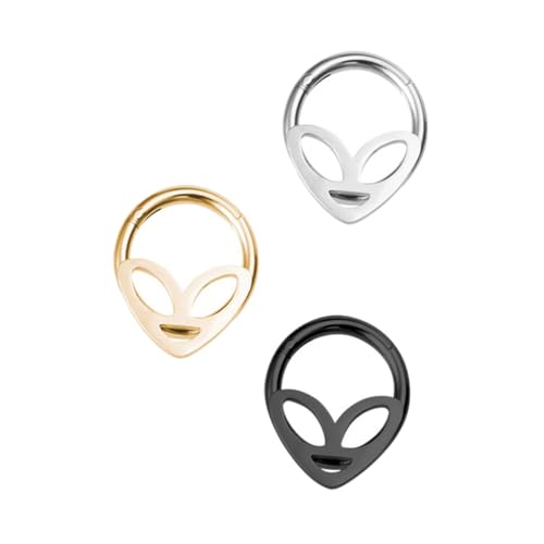 ROMISBABA 3 STÜCKE Teiliges Nasenring aus Zarte Multifunktionale Nasenpiercing Schmuckstücke in Schwarz und Goldfarben Hautfreundlich Modisch für Damen und Herren ROMISBABA 3 STÜCKE Teiliges Nasenring aus Zarte Multifunktionale Nasenpiercing Schmuckstücke in Schwarz und Goldfarben Hautfreundlich Modisch für Damen und Herren von ROMISBABA
