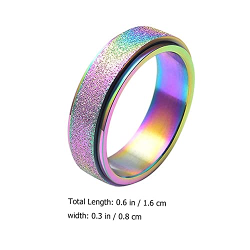 ROMISBABA 3 Stück Dreh Ringe Unisex Modisch Robust Verschleißfest Stilvoll als Schmuck von ROMISBABA