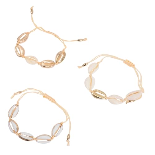 ROMISBABA 3 Stück Teiliges Boho Muschelarmband mit Verstellbarem Design Strand Schmuck für Damen und Mädchen Vielseitig als Armband oder Fußkette Tragbar für Sommerlooks ROMISBABA 3 Stück Teiliges Boho Muschelarmband mit Verstellbarem Design Strand Schmuck für Damen und Mädchen Vielseitig als Armband oder Fußkette Tragbar für Sommerlooks von ROMISBABA