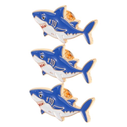 ROMISBABA 3 Stück Teiliges Broschen aus Langlebiger Zinklegierung Niedliche Meeresmotiv Anstecknadeln für Rucksäcke Jacken Taschen Stilvolle Tier Lapel Pins von ROMISBABA