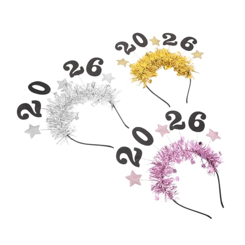 ROMISBABA 3 Stück Teiliges Neujahrs Haarband mit Glitzernden Sternen Verstellbar für Erwachsene Leichtes Party Accessoire für Silvester Chinesisches Neujahrsfest und Festliche Feiern ROMISBABA 3 Stück Teiliges Neujahrs Haarband mit Glitzernden Sternen Verstellbar für Erwachsene Leichtes Party Accessoire für Silvester Chinesisches Neujahrsfest und Festliche Feiern von ROMISBABA