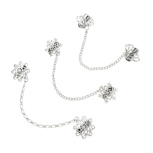 ROMISBABA 3 Stück Teiliges Retro Anzug Ketten Broschen Hemdkragen Ketten Stilvolle Corsage Anstecker für Anzug Hemd Pullover Vielseitige Modeaccessoires ROMISBABA 3 Stück Teiliges Retro Anzug Ketten Broschen Hemdkragen Ketten Stilvolle Corsage Anstecker für Anzug Hemd Pullover Vielseitige Modeaccessoires von ROMISBABA