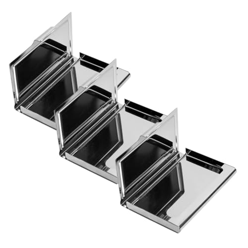 ROMISBABA 3 Stück Visitenkartenetui Robuster Metall Kartenhalter mit Poliertem Finish Vielseitiger Business Name Card Holder für Damen und Schützende Kreditkartenhülle im Kompakten Design von ROMISBABA