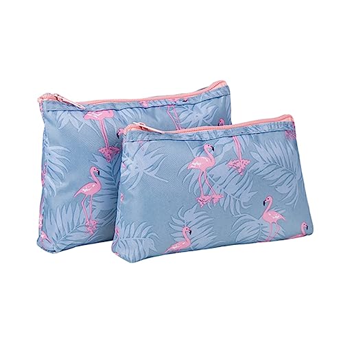 ROMISBABA 3 Stück wasserdichte PVC Schminktasche mit Flamingo Teiliges Reise Kosmetiketui für Frauen Große Kapazität Makeup Storage Bag Transparent Praktische Kulturbeutel für Unterwegs von ROMISBABA
