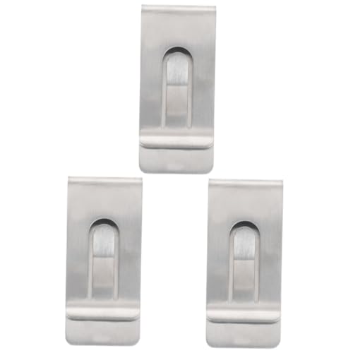 ROMISBABA 3 Stücke Robuste Geldklammer Aus Titanmaterial Für Männer Kartenhalter Brieftasche Kreditkartenclip von ROMISBABA