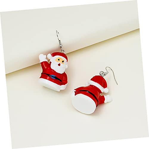 ROMISBABA 4 Paare Weihnachtsohrringe mit Schneemann und Designs Damen Ohrhänger Langlebiges Material Farbenfrohe Niedliche Weihnachtsgeschenke für Familie und Freunde von ROMISBABA
