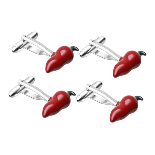 ROMISBABA 4 Stück Einzigartige Chili Pepper Manschettenknöpfe Hemd Accessoire Button Links Kupfer Manschettenknöpfe Button Cover Clips Für Hemden Clip Auf Button Covers ROMISBABA 4 Stück Einzigartige Chili Pepper Manschettenknöpfe Hemd Accessoire Button Links Kupfer Manschettenknöpfe Button Cover Clips Für Hemden Clip Auf Button Covers von ROMISBABA