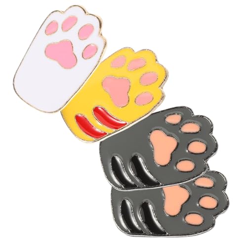 ROMISBABA 4 Stück Katzenbrosche Rucksack Niedliche Anstecknadeln Cartoon Kleidungsnadel Mädchennadel Brustnadel Broschen Oder Anstecknadel Dekorative Anstecknadel Brosche Für Mädchen von ROMISBABA