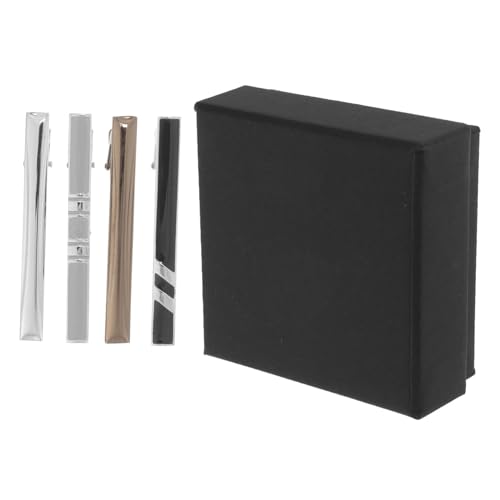 ROMISBABA 4stücke Krawattenklammern Für Necktie Clips Kupfer Klassisches Design Für Geschäft Und Geschenkbox von ROMISBABA