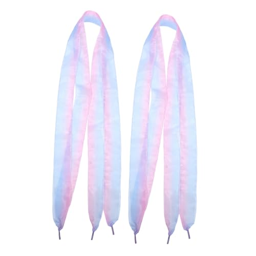 ROMISBABA 4 Stück Organza Schnürsenkel im Flache Verstellbare Ribbon Shoelaces mit Einzigartigem Farbverlauf Modische Sneaker Schnürbänder für Damen Sportschuhe und Freizeitschuhe ROMISBABA 4 Stück Organza Schnürsenkel im Flache Verstellbare Ribbon Shoelaces mit Einzigartigem Farbverlauf Modische Sneaker Schnürbänder für Damen Sportschuhe und Freizeitschuhe von ROMISBABA