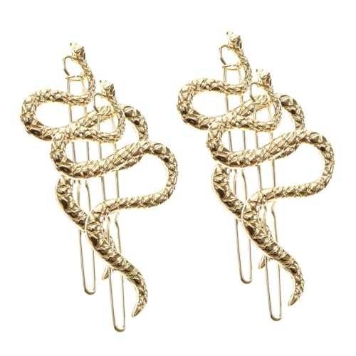 ROMISBABA 4 Stück Schlangenhaarnadel Schlangenspangen S-förmige Haarspange Trendige Haarspangen Vielseitige Haarspangen Schlangenhaar-accessoires Stilvolle Haaraccessoires Golden Legierung ROMISBABA 4 Stück Schlangenhaarnadel Schlangenspangen S-förmige Haarspange Trendige Haarspangen Vielseitige Haarspangen Schlangenhaar-accessoires Stilvolle Haaraccessoires Golden Legierung von ROMISBABA