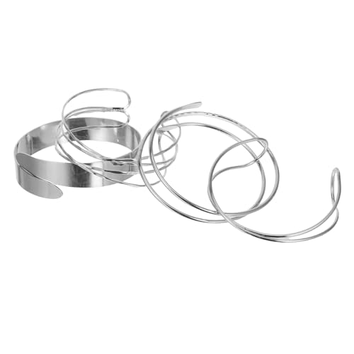 ROMISBABA 4stücke Verstellbares Armband Offenes Armband Armmanschetten Aus Armbänder Moderne Armmanschetten Damen-armmanschetten Armmanschettenarmbänder von ROMISBABA
