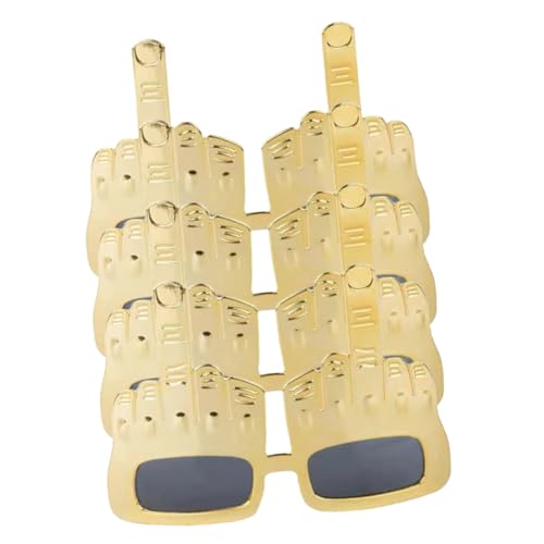 ROMISBABA 4 Stück Teiliges Lustige Partybrillen Leichte Bequeme Unisex Kostümbrille mit Witzigen Motiven für Halloween Bühnenauftritte Verkleidungen und Festliche Dekoration von ROMISBABA