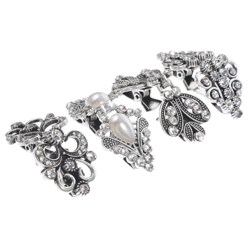 ROMISBABA 4 Stück Teiliges Vintage Kleidclips aus Langlebiger Legierung Broschen für Pullover Schals Strickjacken und Kleider Rostfrei und Vielseitig für von ROMISBABA