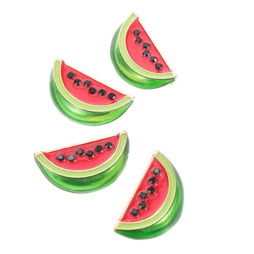 ROMISBABA 4 Stück Wassermelonenförmige Broschen Niedliche Brosche für Damen für Pullover Schals und Jacken für Partys und Freizeitveranstaltungen von ROMISBABA