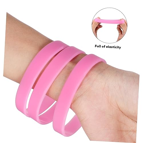 ROMISBABA 48 Stück Teiliges Leuchtende Silikon Armbänder und Runde Designs Glow in The Dark Armbänder für Nachtsicherheit Nachtlauf Party Langlebig und Angenehm zu Tragen von ROMISBABA