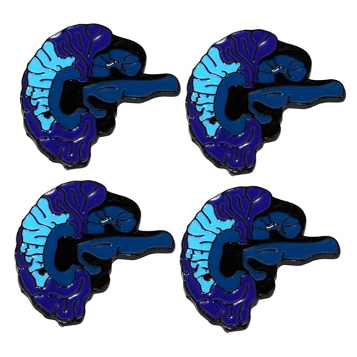 ROMISBABA 4Stücke Cartoon Brosche Legierung Anstecknadel für Kleidung Entzückendes Design für Freizeitmode Macht Outfit Auffälliger Sorgt von ROMISBABA
