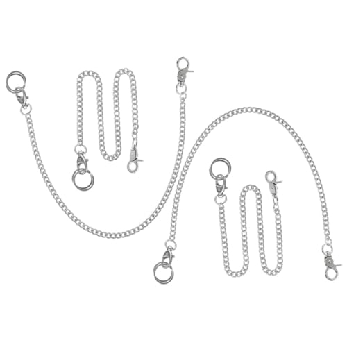 ROMISBABA 4Stücke Teiliges Metall Jeanskette Dekorative Hosenkette für Geldbörsen Taschen Kleidung Langlebige Stilvolle Taschenuhrkette für Hip Hop Mode Punkigen Look von ROMISBABA