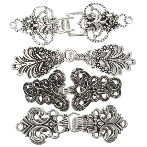 ROMISBABA 4Stücke Vintage Brosche Clips für Pullover Schal Hemd Dekorative Kragenstecker für Stilvolle Outfits Retro Design Antikem Verschiedene von ROMISBABA