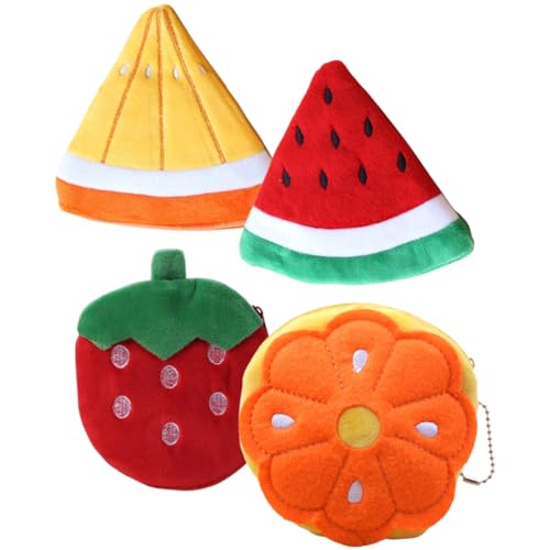 ROMISBABA 4stücke Cartoon Münzbeutel Lustige Und Praktische Geldbörsen Für Münzen Schlüssel Und Lippenstifte Für Sport Und Alltag von ROMISBABA