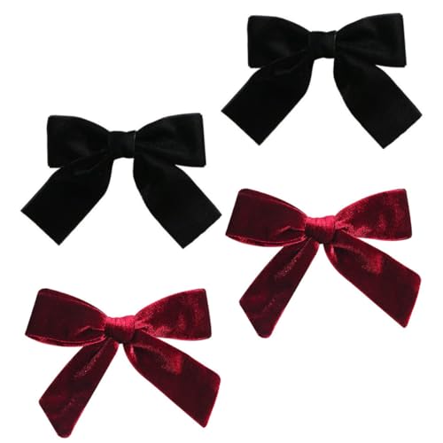 ROMISBABA 4stücke Samt-haarspangen Mit Schleife Aus Hochwertigem Langlebigem Material Für Frauen Für Partys Leicht Und Tragbar Sorgt Für Einen Stylischen Look Und Festlichen Glamour ROMISBABA 4stücke Samt-haarspangen Mit Schleife Aus Hochwertigem Langlebigem Material Für Frauen Für Partys Leicht Und Tragbar Sorgt Für Einen Stylischen Look Und Festlichen Glamour von ROMISBABA