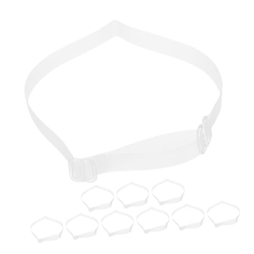 ROMISBABA 5 Paare Damen High Heels Schuhriemen Verstellbar Anti rutsch Absätze Straps Transparent Flexibel Elastisch für Lose Pumps und Sandalen Geeignet von ROMISBABA