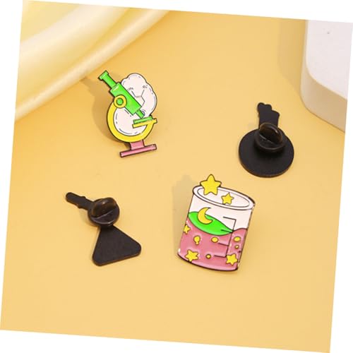 ROMISBABA 5 Stück Teiliges Laborgeräte Emaille Anstecknadel Set Wissenschaftsbroschen aus Legierung Langlebige Schmuckpins für Frauen Geschenkidee für Mikrobiologie Lehrer und von ROMISBABA