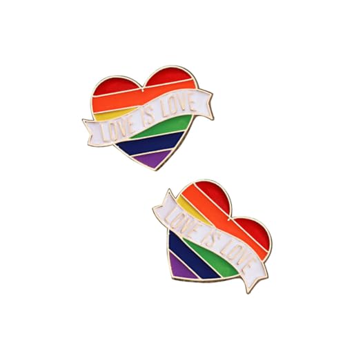 ROMISBABA 5 Stück Teiliges Regenbogen Broschen aus Kreative Lgbtq Pride Anstecker Bunte Regenbogen Brustnadeln für Kleidung Jacken und Accessoires für Pride Events und Alltagsmode von ROMISBABA